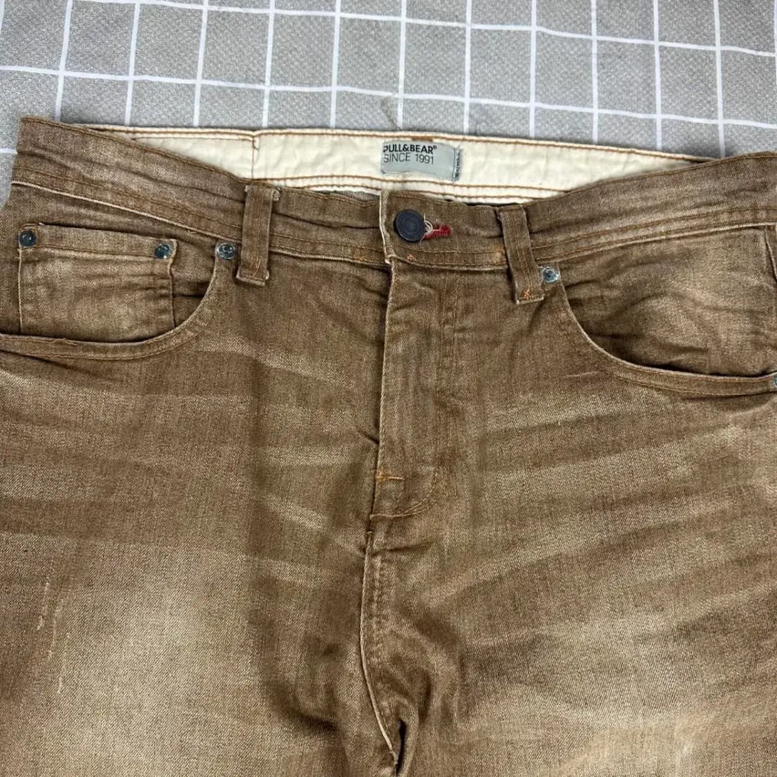 풀앤베어 브라운 데님 팬츠 32 상품이미지4