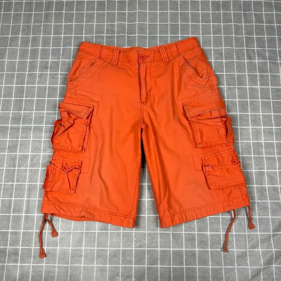 빈티지 오렌지 카고 반바지 L 상품이미지2