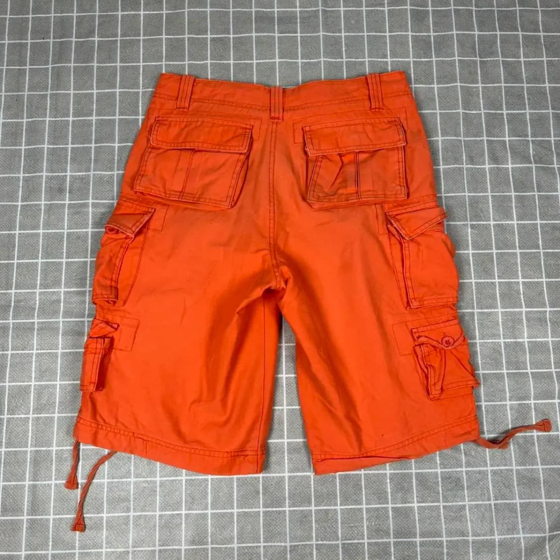 빈티지 오렌지 카고 반바지 L 상품이미지3