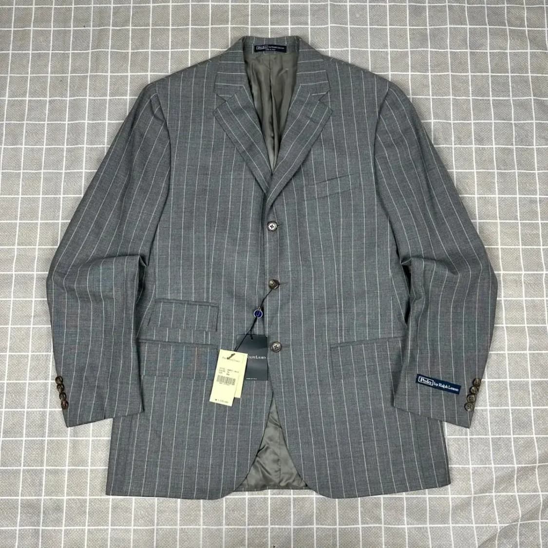 [새상품 정가 180만] 폴로 이태리메이드 스트라이프 블레이져 100 상품이미지1