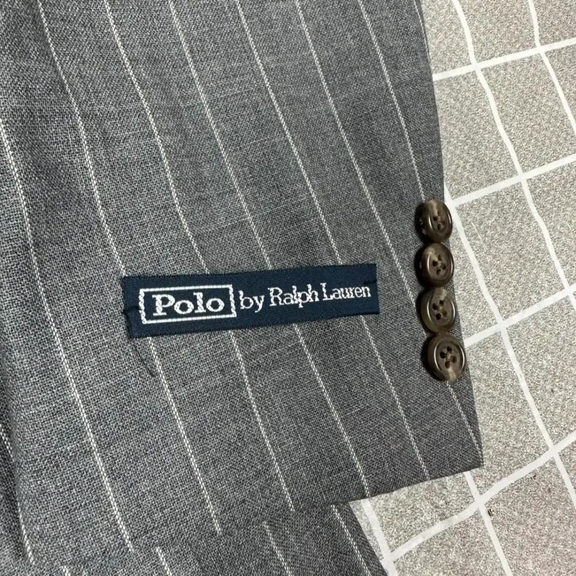 [새상품 정가 180만] 폴로 이태리메이드 스트라이프 블레이져 100 상품이미지3