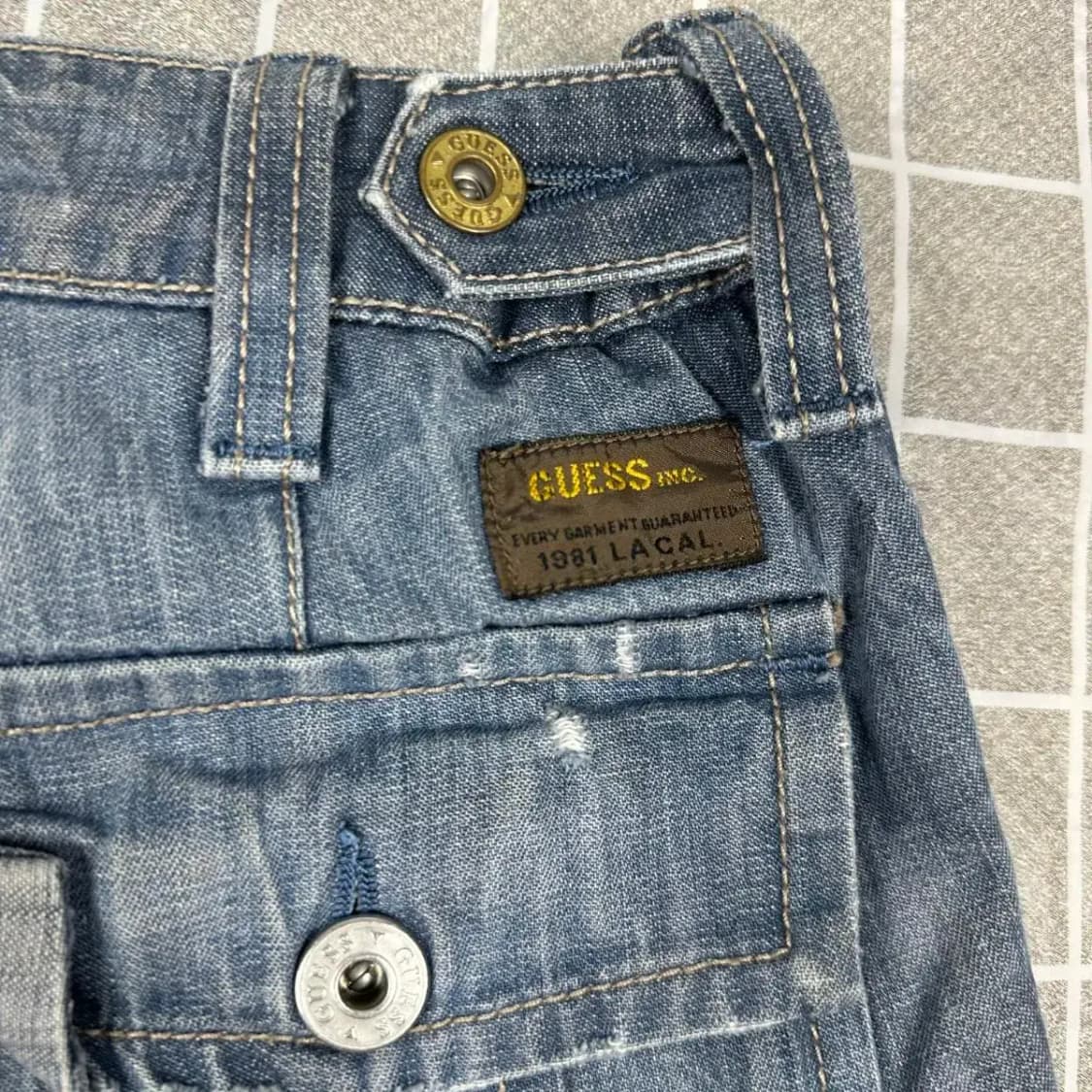 게스 빈티지 데님 반바지 30 상품이미지4