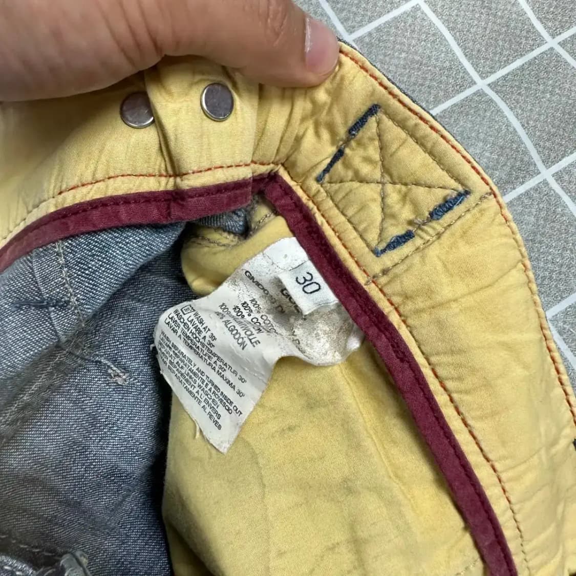 게스 빈티지 데님 반바지 30 상품이미지6