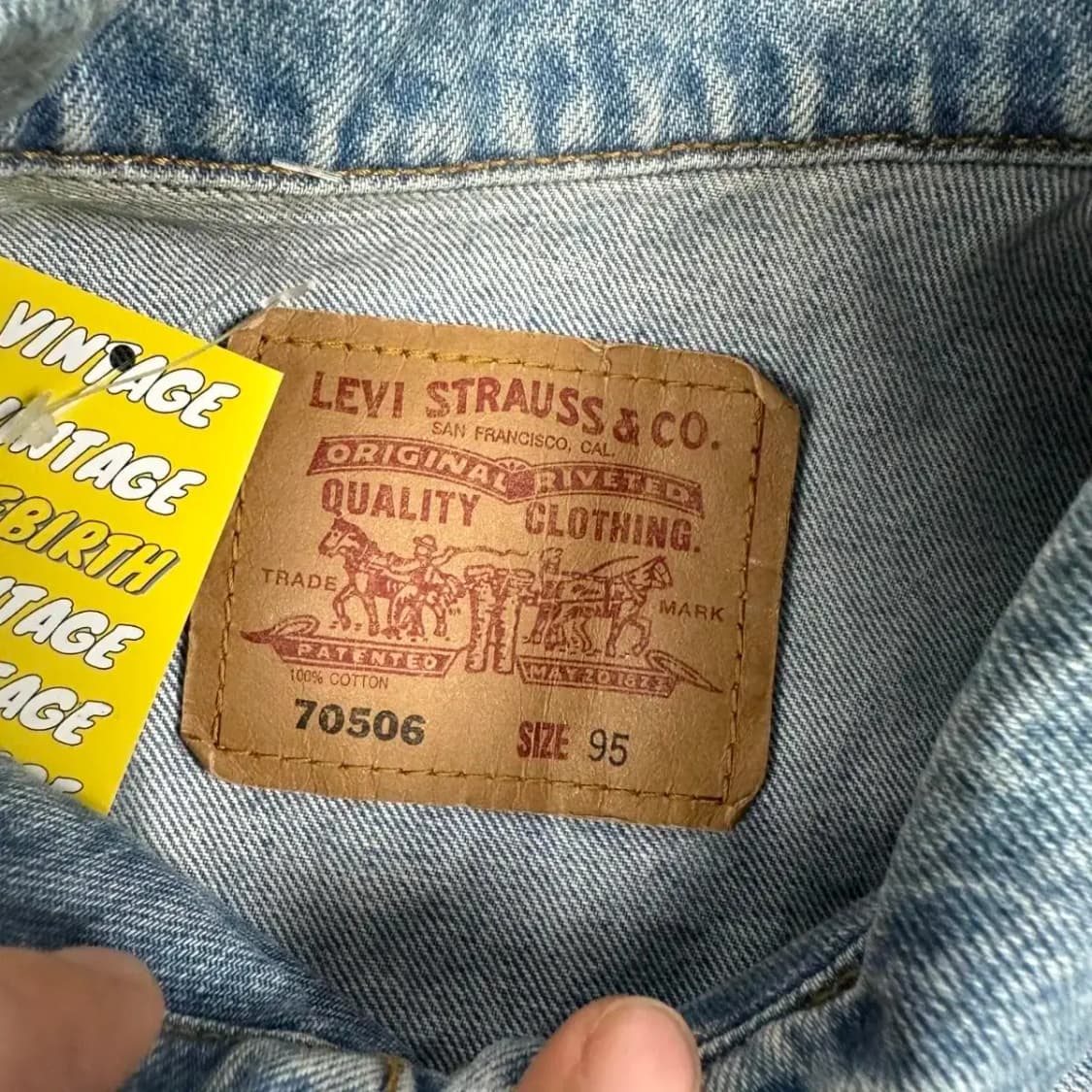 리바이스 90s 데님 자켓 95 상품이미지5