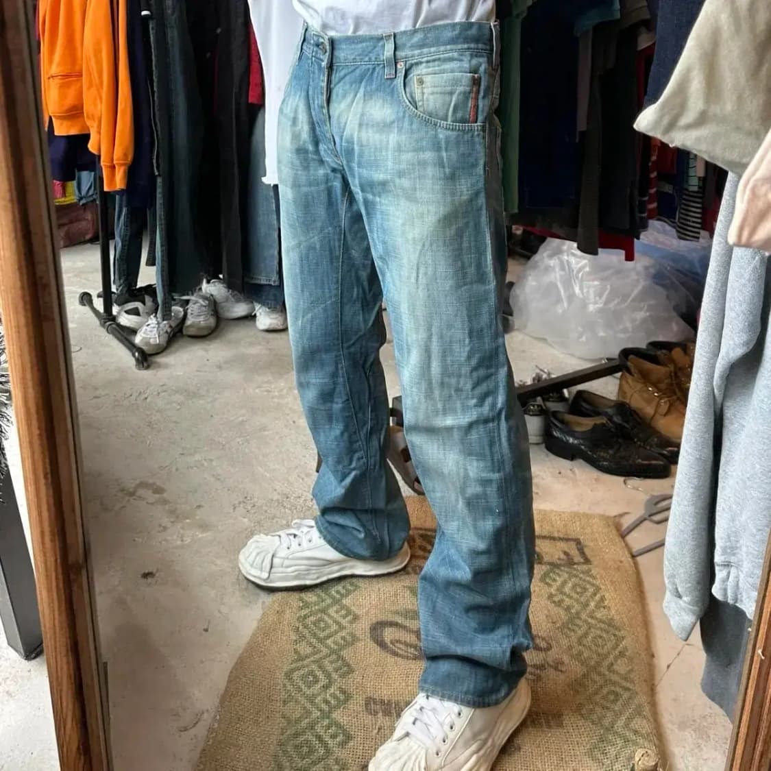 휴고보스 오렌지 스티치 데님 팬츠 35/32 상품이미지1