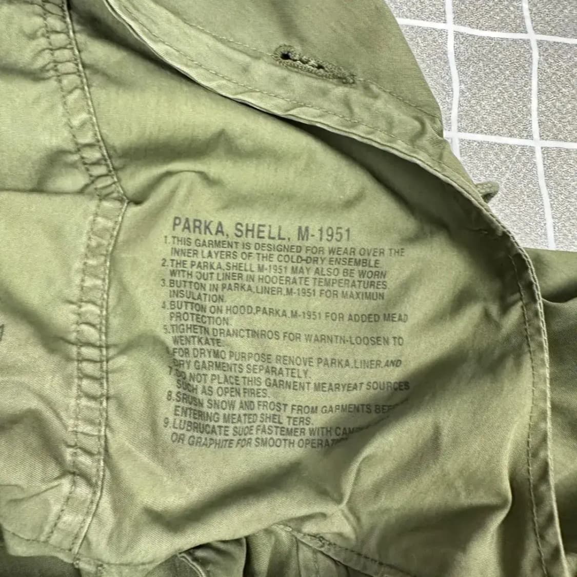 50s 오리지널 초기형 M-51 피시테일 쉘파카 상품이미지4