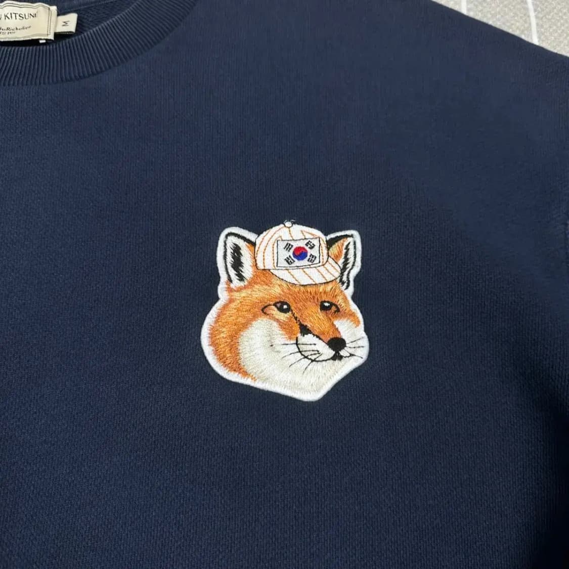 메종키츠네 한정판 태극기 대한민국 맨투맨 M 상품이미지4