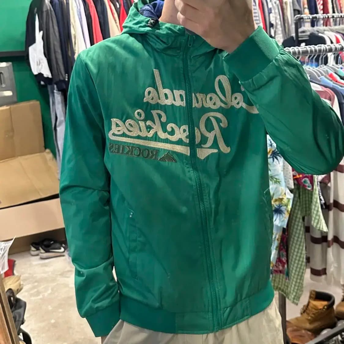 MLB 빈티지 후드 바람막이 자켓 100 상품이미지1