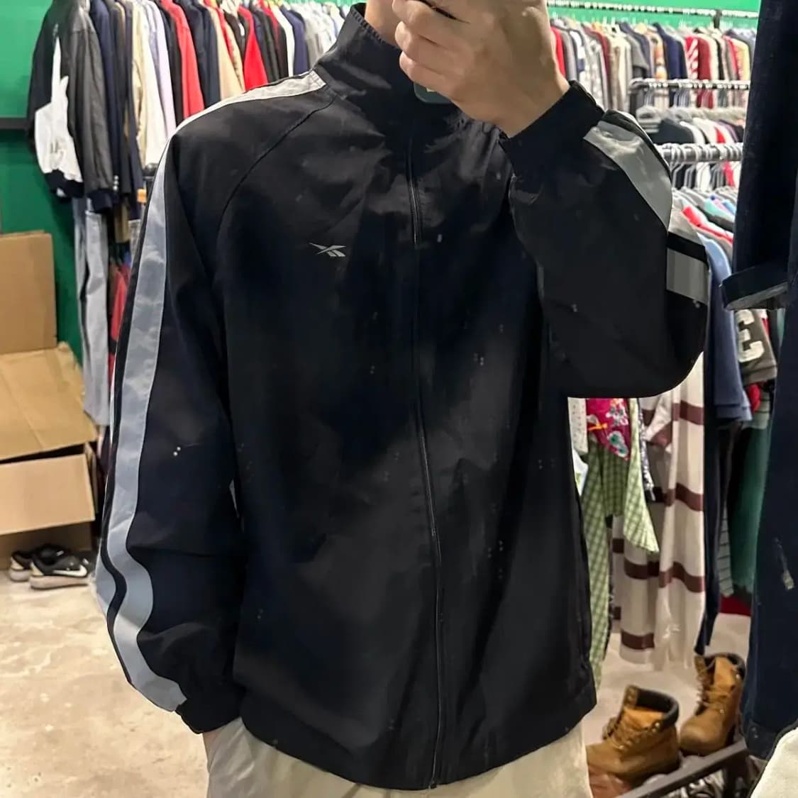 리복 사이드라인 바람막이 S 상품이미지1