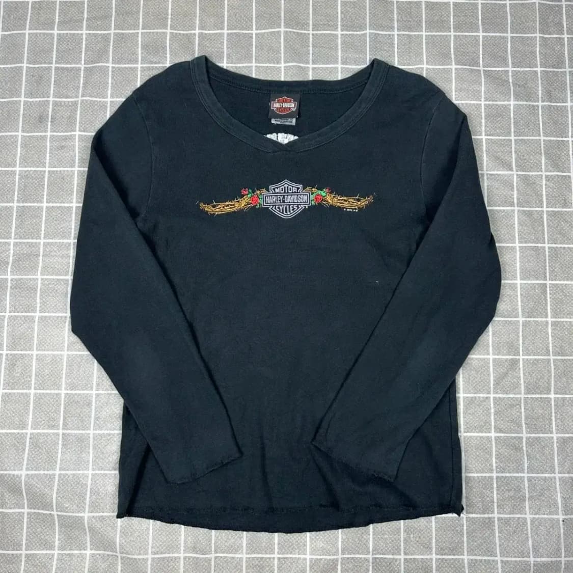 할리데이비슨 자수로고 슬리브 L 상품이미지1