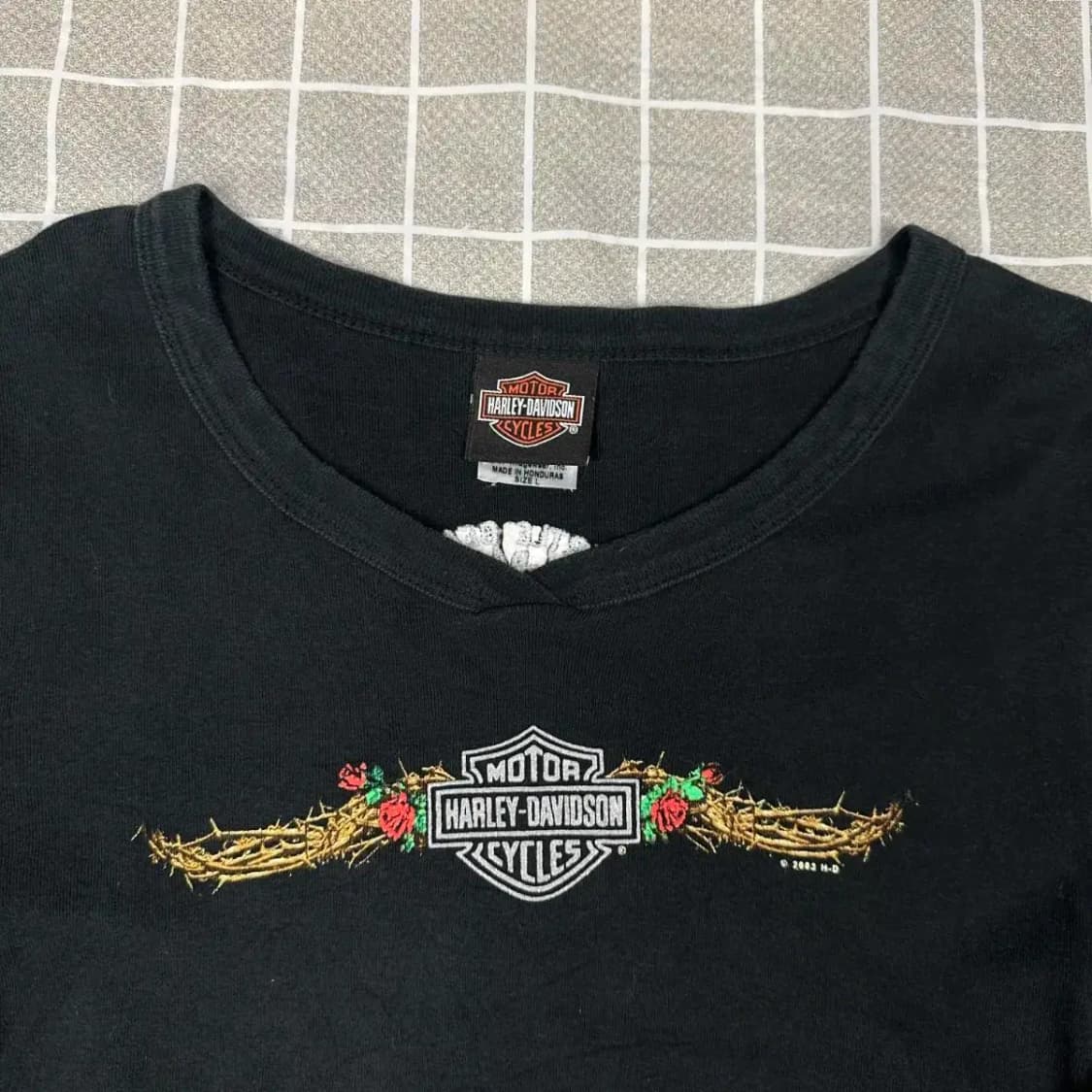 할리데이비슨 자수로고 슬리브 L 상품이미지2