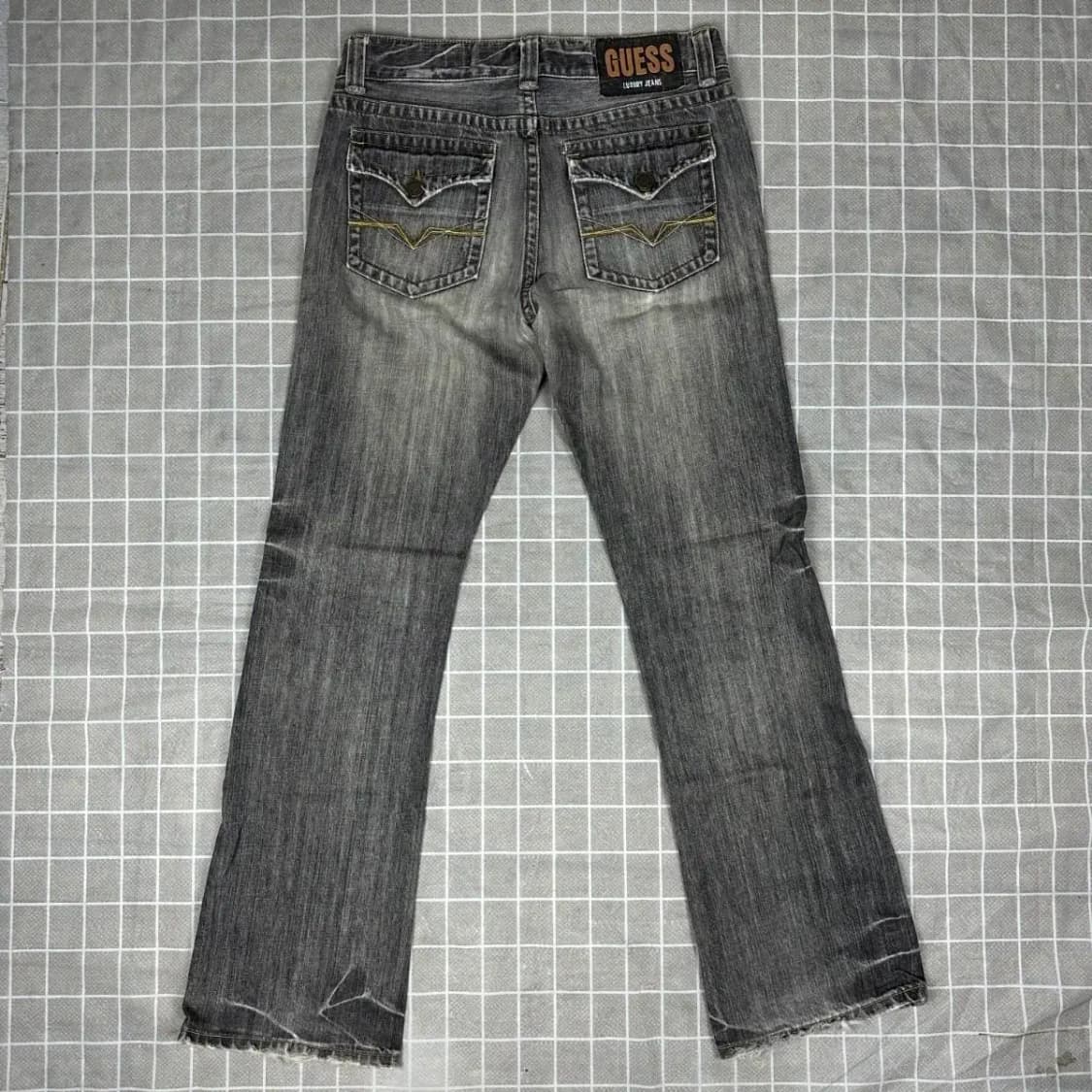 게스 빈티지 흑청데님 31 상품이미지3