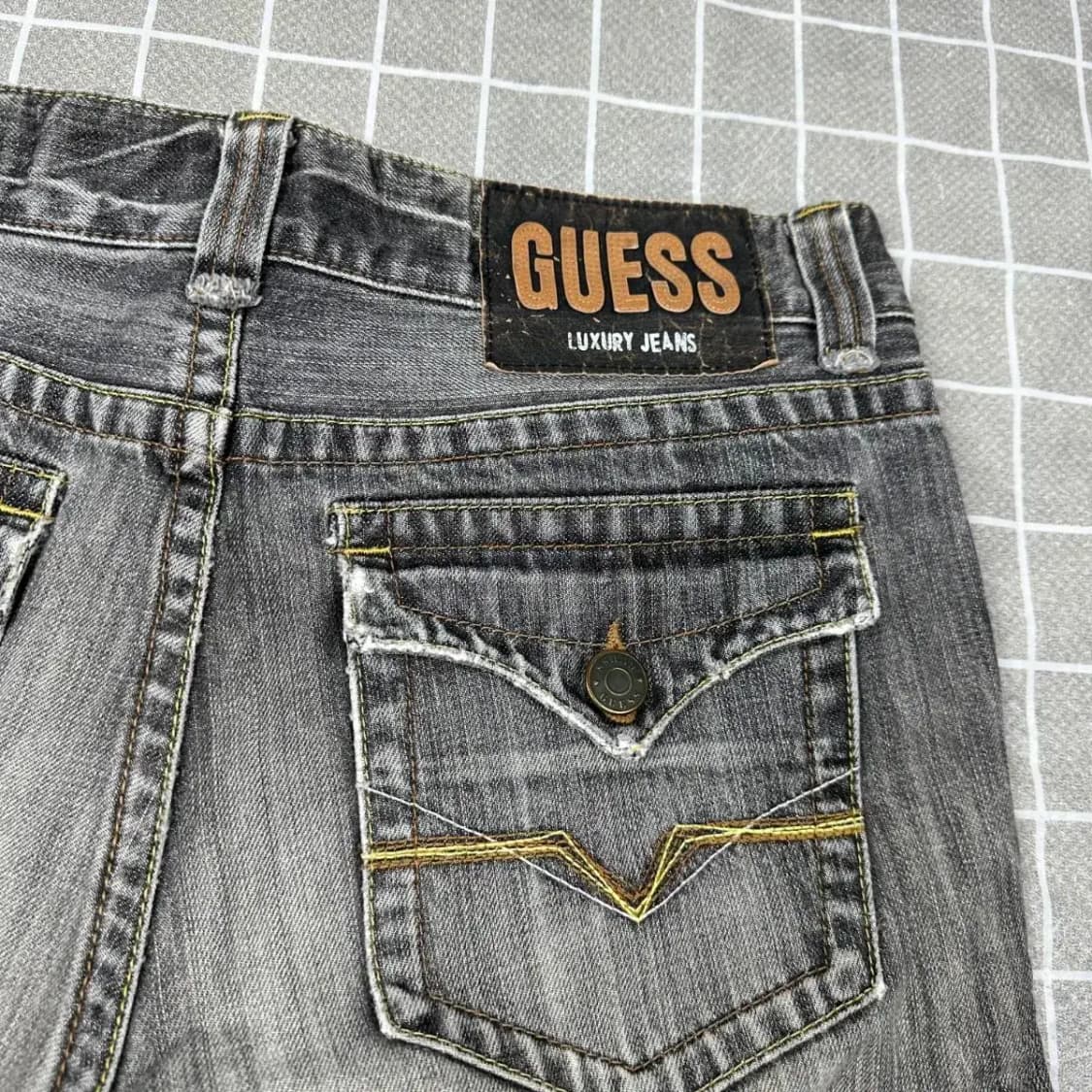 게스 빈티지 흑청데님 31 상품이미지4