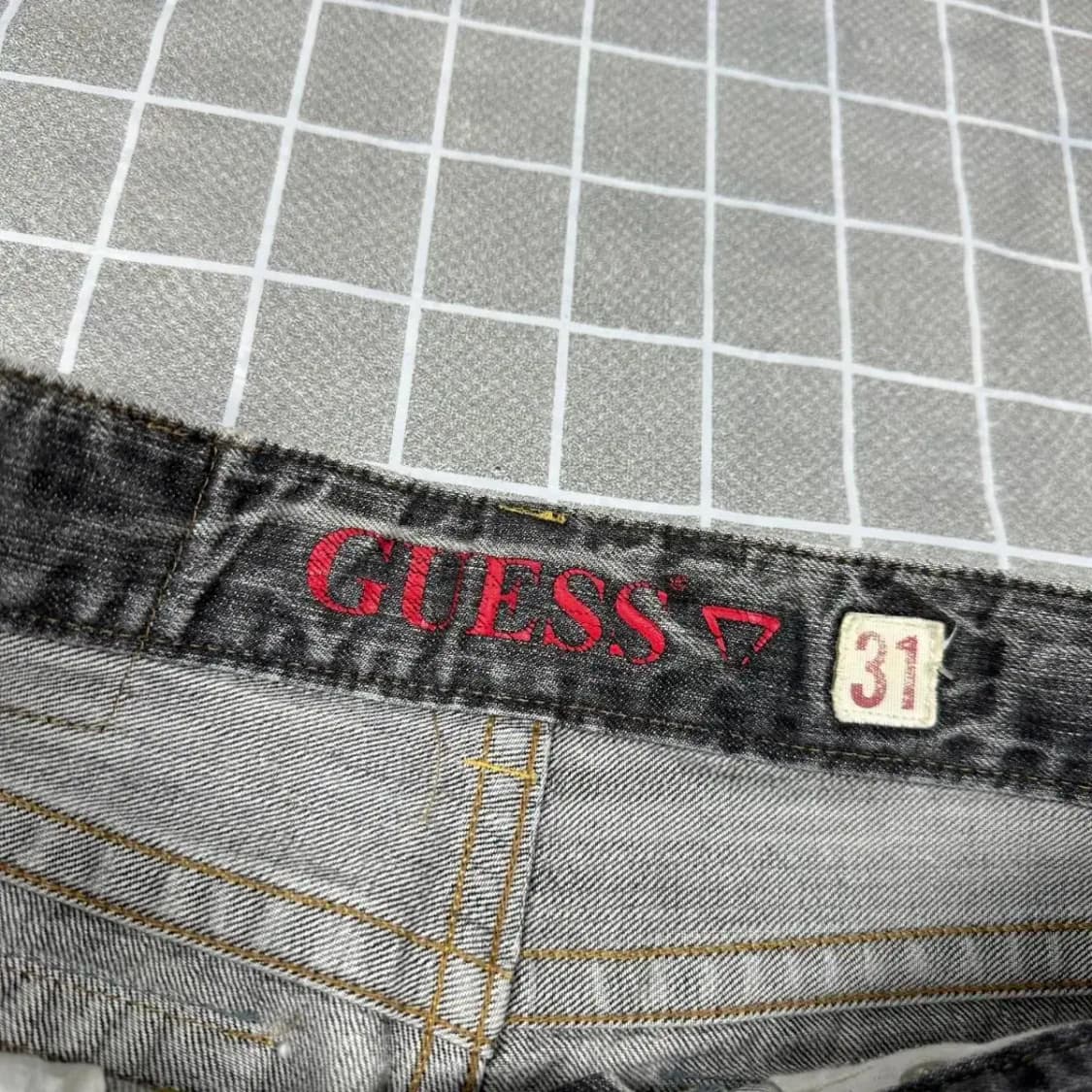 게스 빈티지 흑청데님 31 상품이미지5