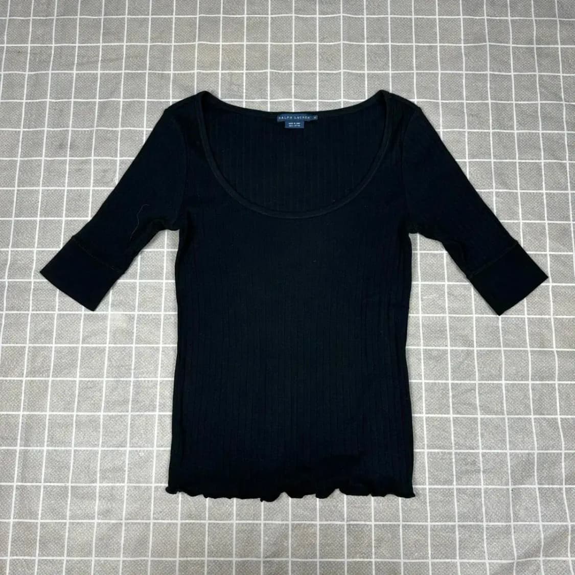 폴로 랄프로렌 5부 U넥니트 M 상품이미지1