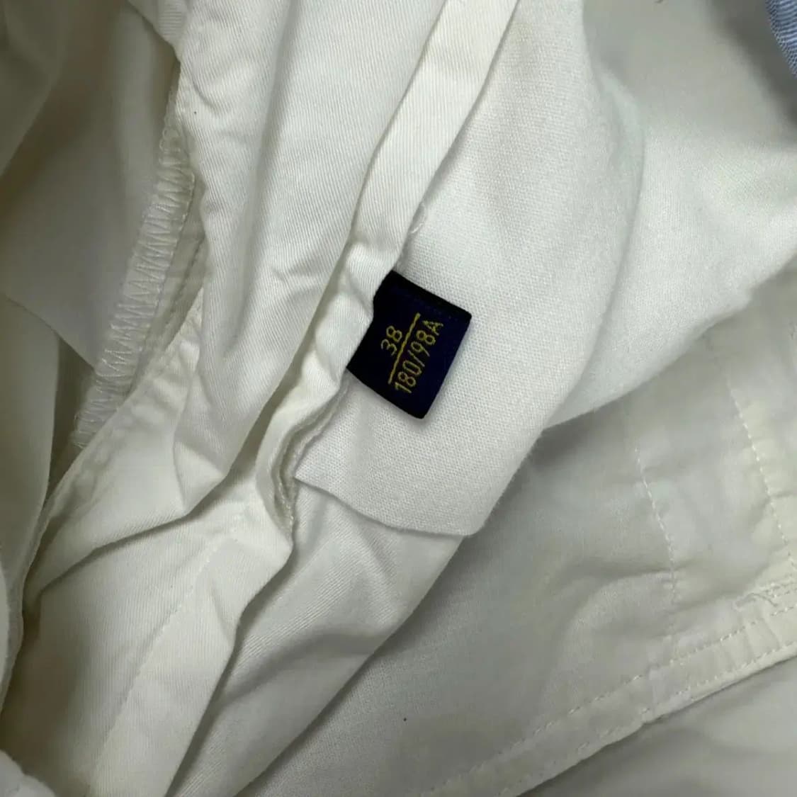 폴로 클래식핏 화이트 치노 반바지 38 상품이미지5
