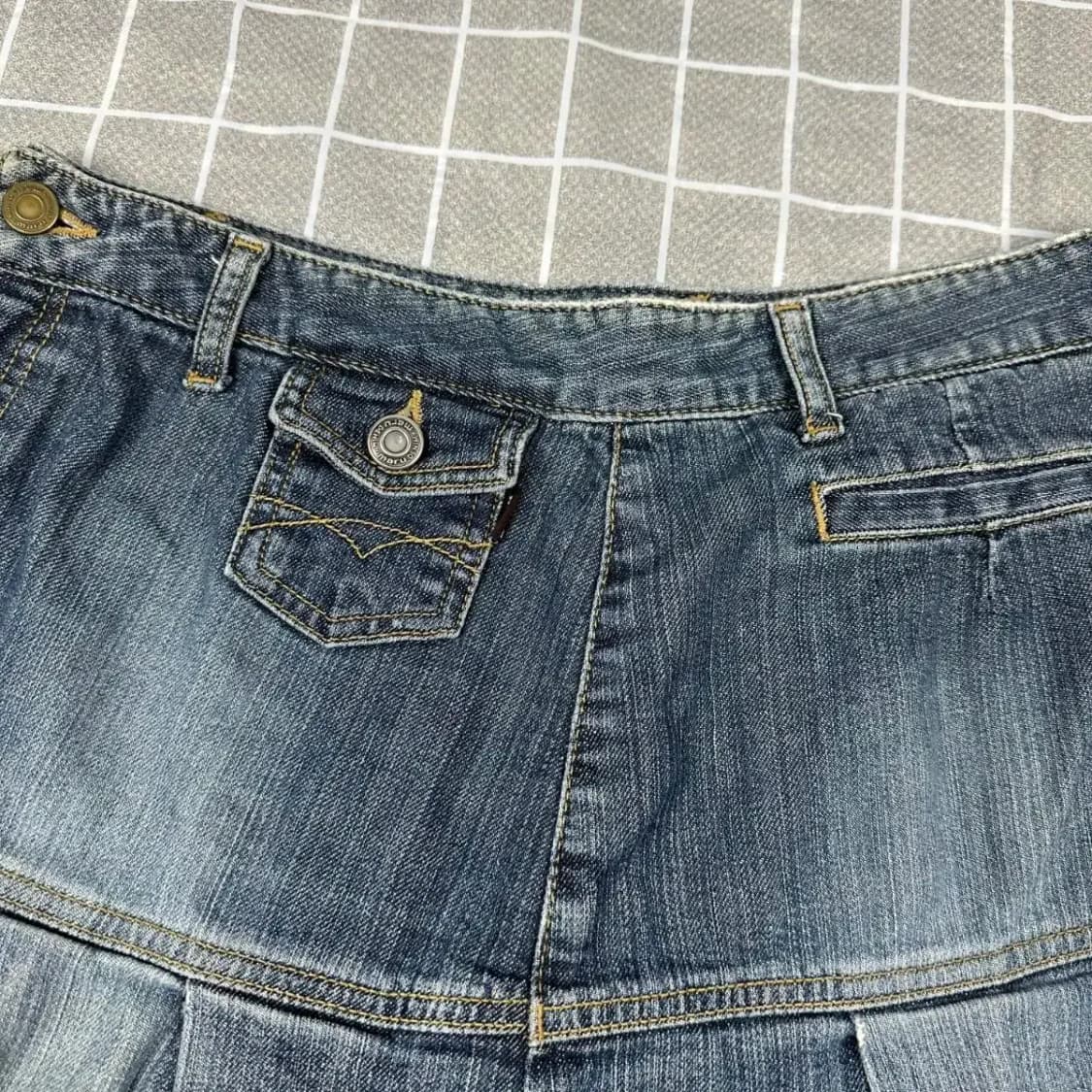 Maru 빈티지 데님 미니스커트 26 상품이미지3