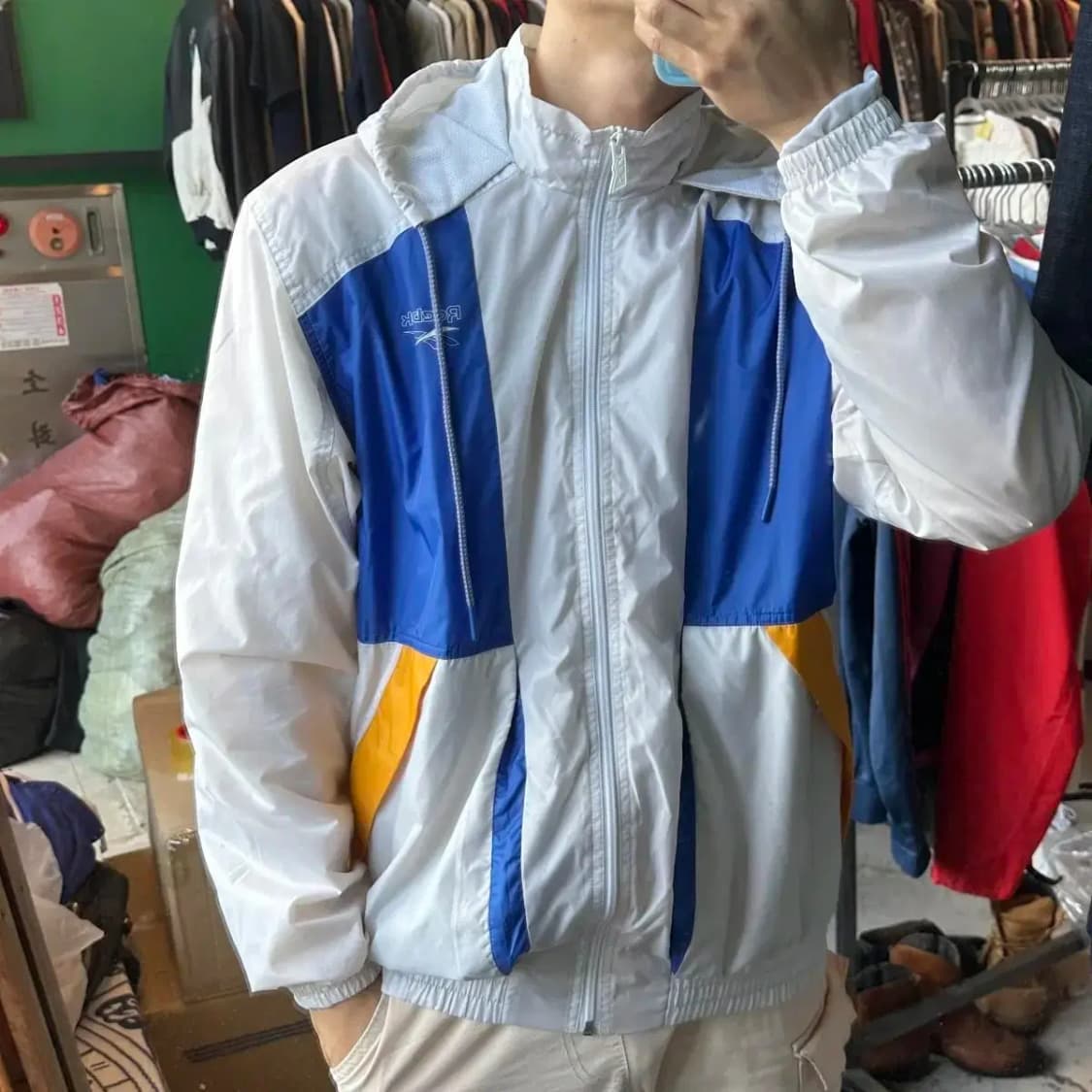 리복 올드스쿨 빈티지 바람막이 L 상품이미지1