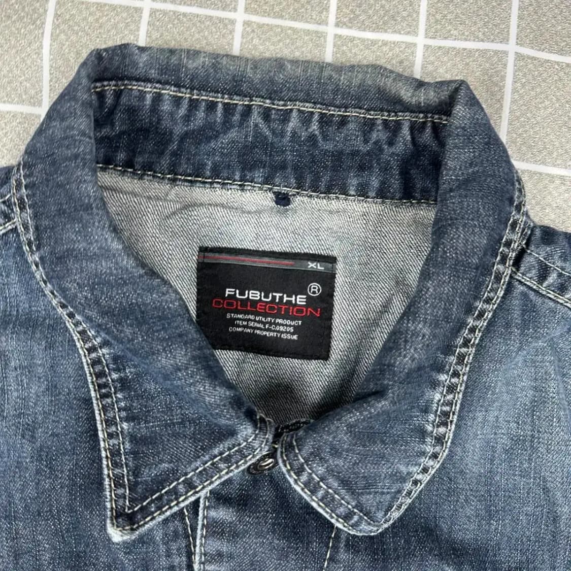 후부 빈티지 데님 베스트 자켓 XL 상품이미지2