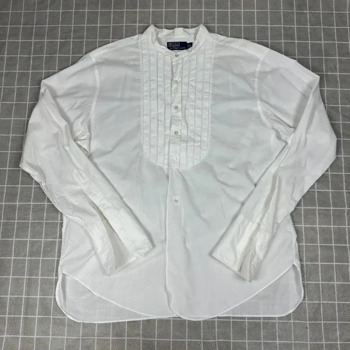 폴로 랄프로렌 레이스 화이트 셔츠 XL 상품이미지1