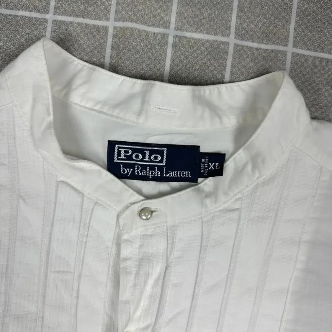 폴로 랄프로렌 레이스 화이트 셔츠 XL 상품이미지3