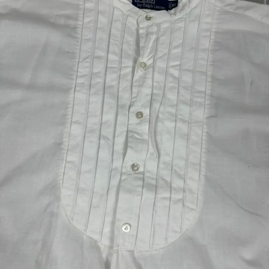 폴로 랄프로렌 레이스 화이트 셔츠 XL 상품이미지4