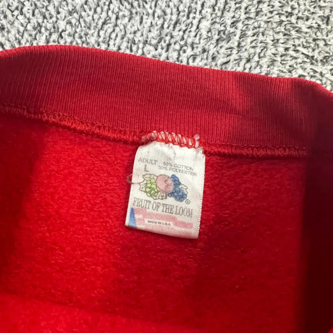 90s 후르츠오브더룸 월드시리즈 스웻셔츠 XL 상품이미지2