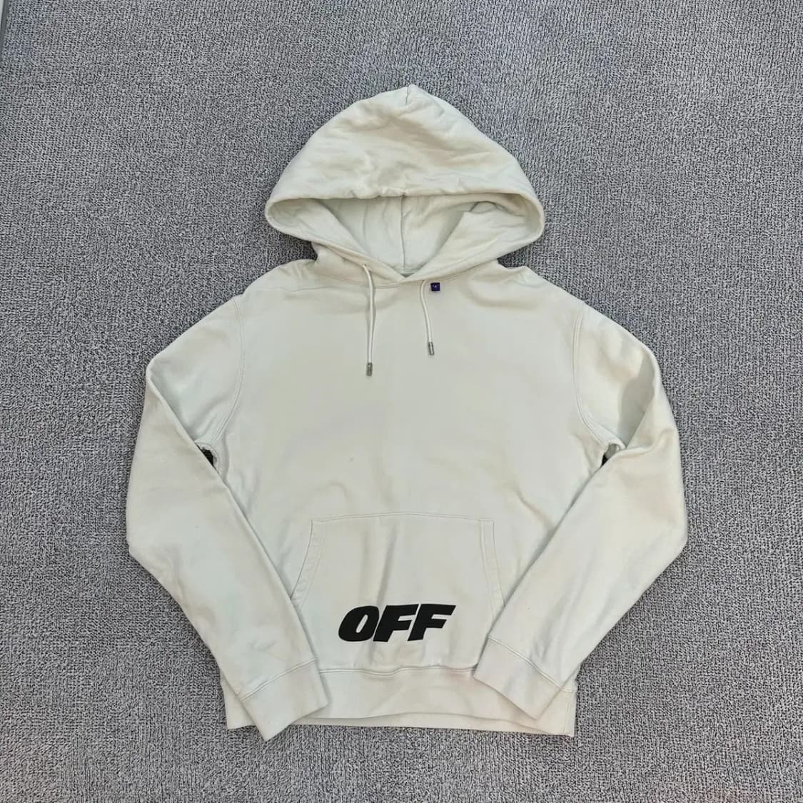 오프화이트 화이트 후드티 L 상품이미지1
