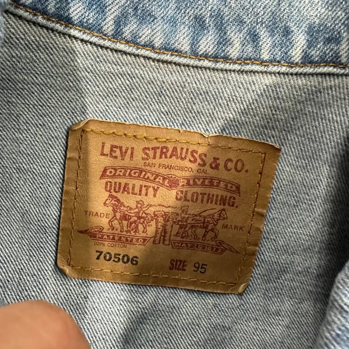 리바이스 연청 데님자켓 95 상품이미지2