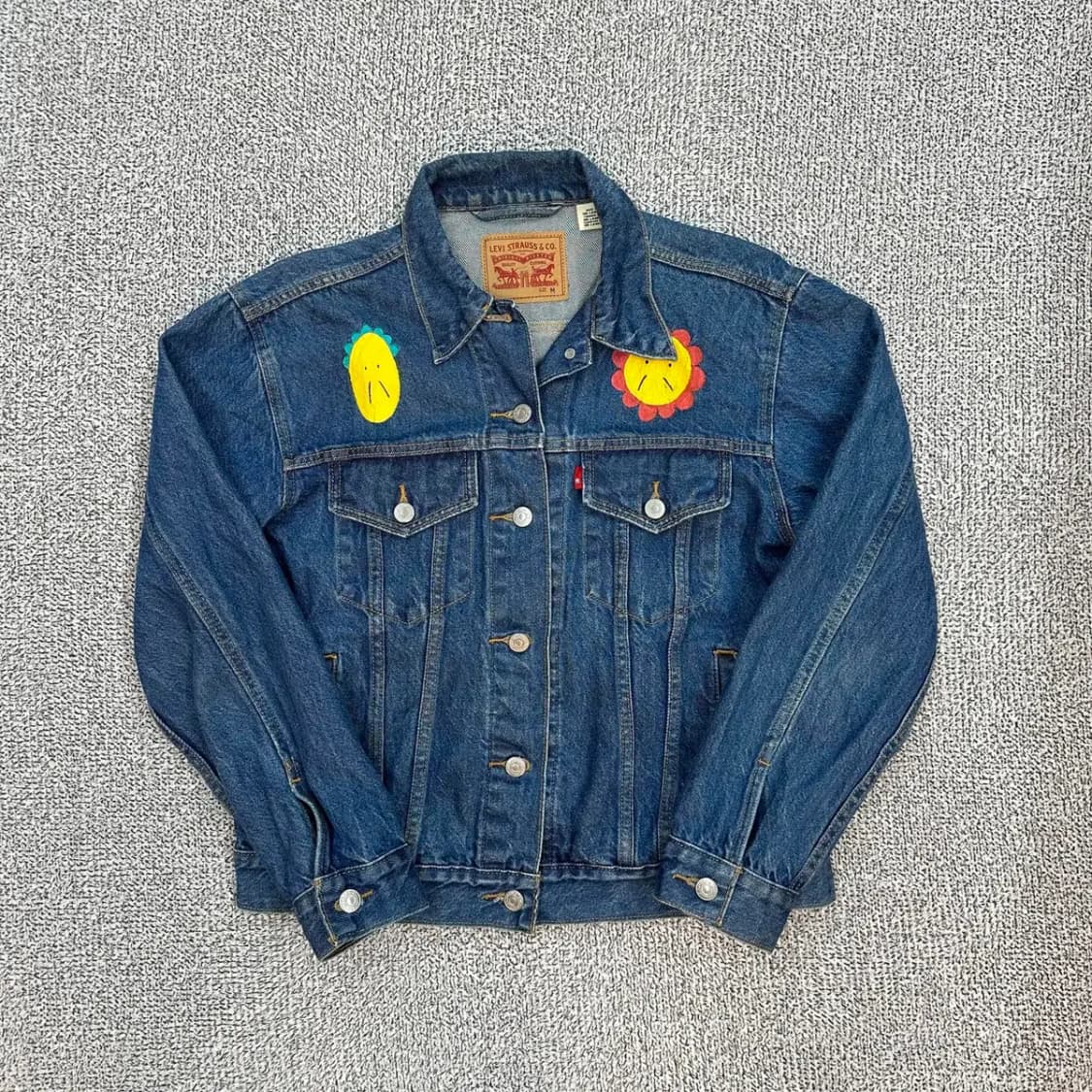 리바이스 페인트 데님자켓 M 상품이미지1