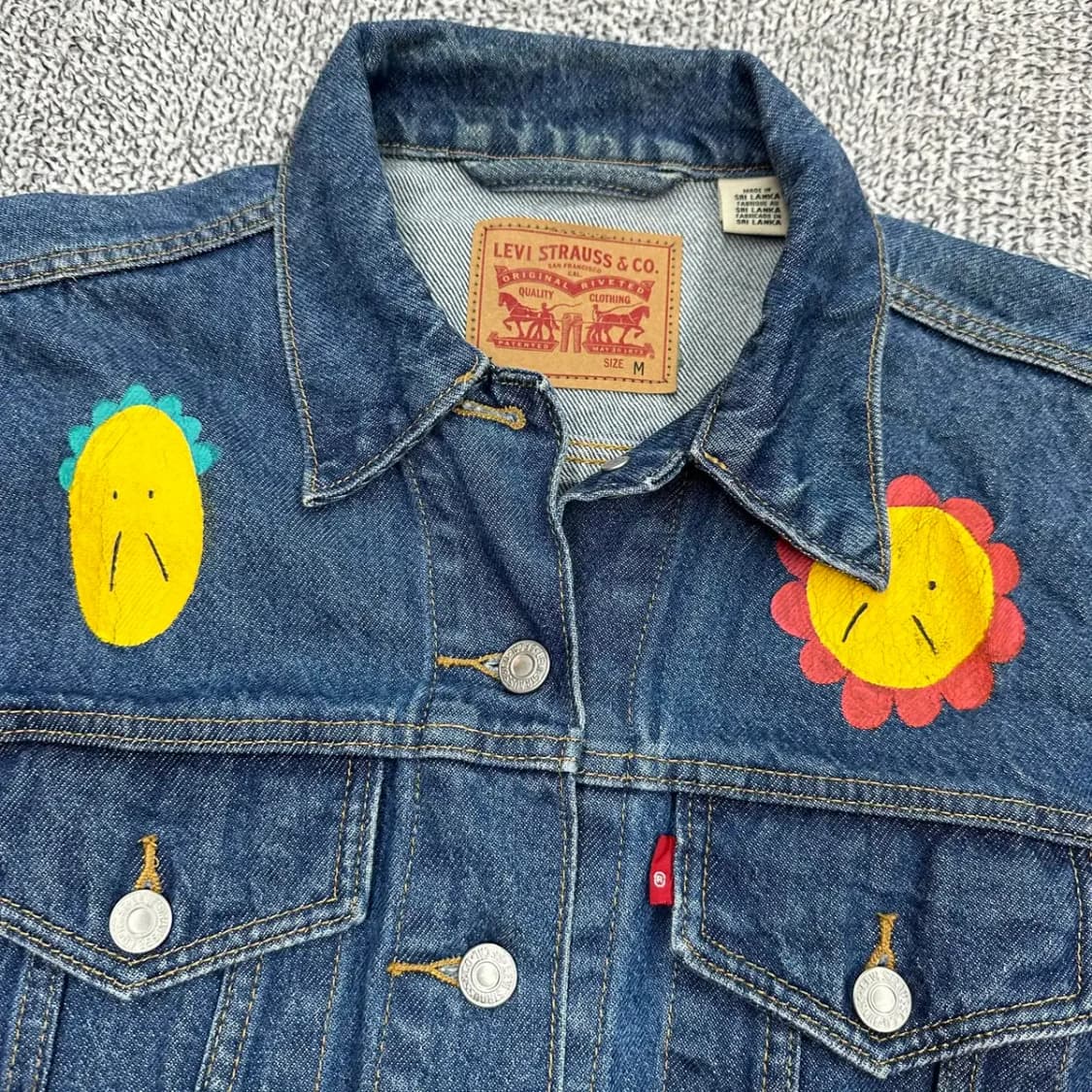 리바이스 페인트 데님자켓 M 상품이미지2