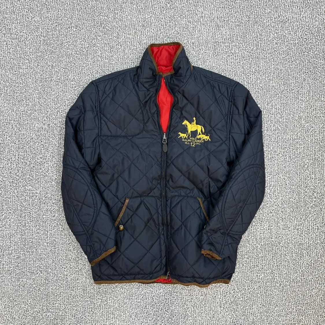 폴로 리버시블 금장 퀄팅 자켓 S 상품이미지1
