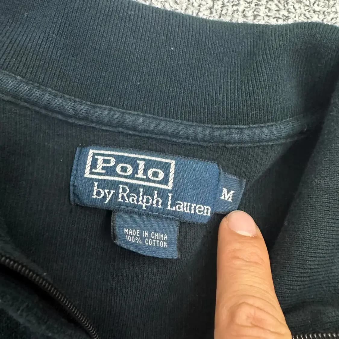 폴로 크레스트 반집업 니트 M 상품이미지4