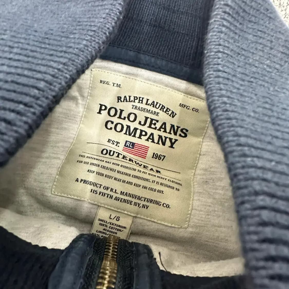 폴로진스컴퍼니 패딩 봄버 L 상품이미지2