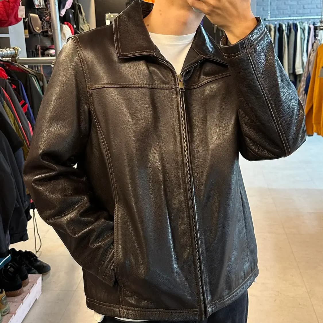 윌슨 레더 신슐레이트 스티치 가죽자켓 L 상품이미지1
