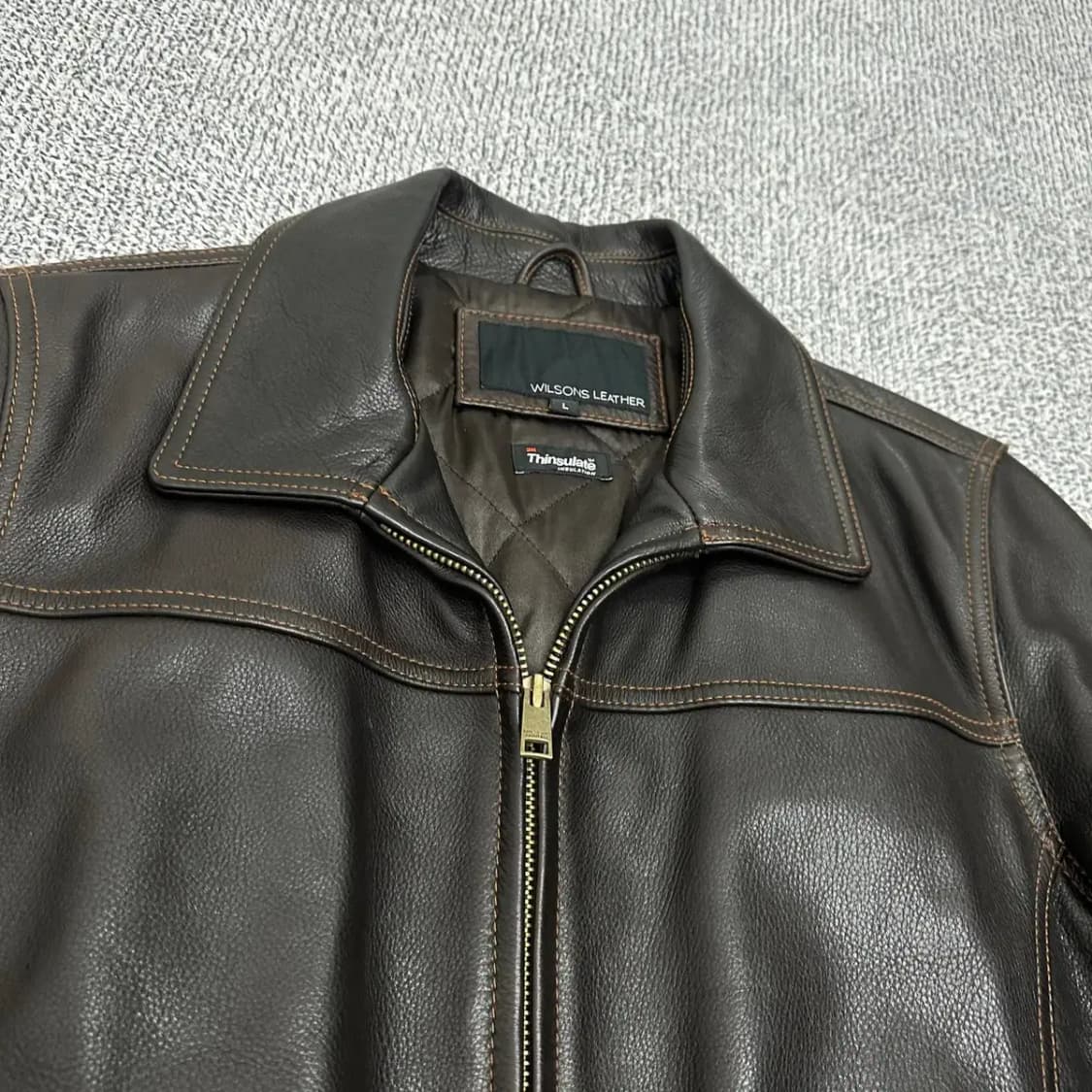 윌슨 레더 신슐레이트 스티치 가죽자켓 L 상품이미지4