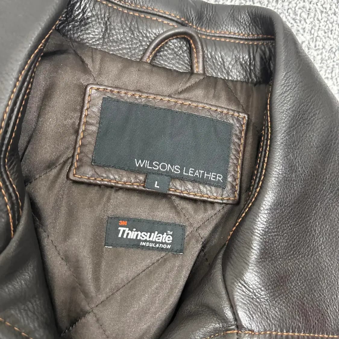 윌슨 레더 신슐레이트 스티치 가죽자켓 L 상품이미지5