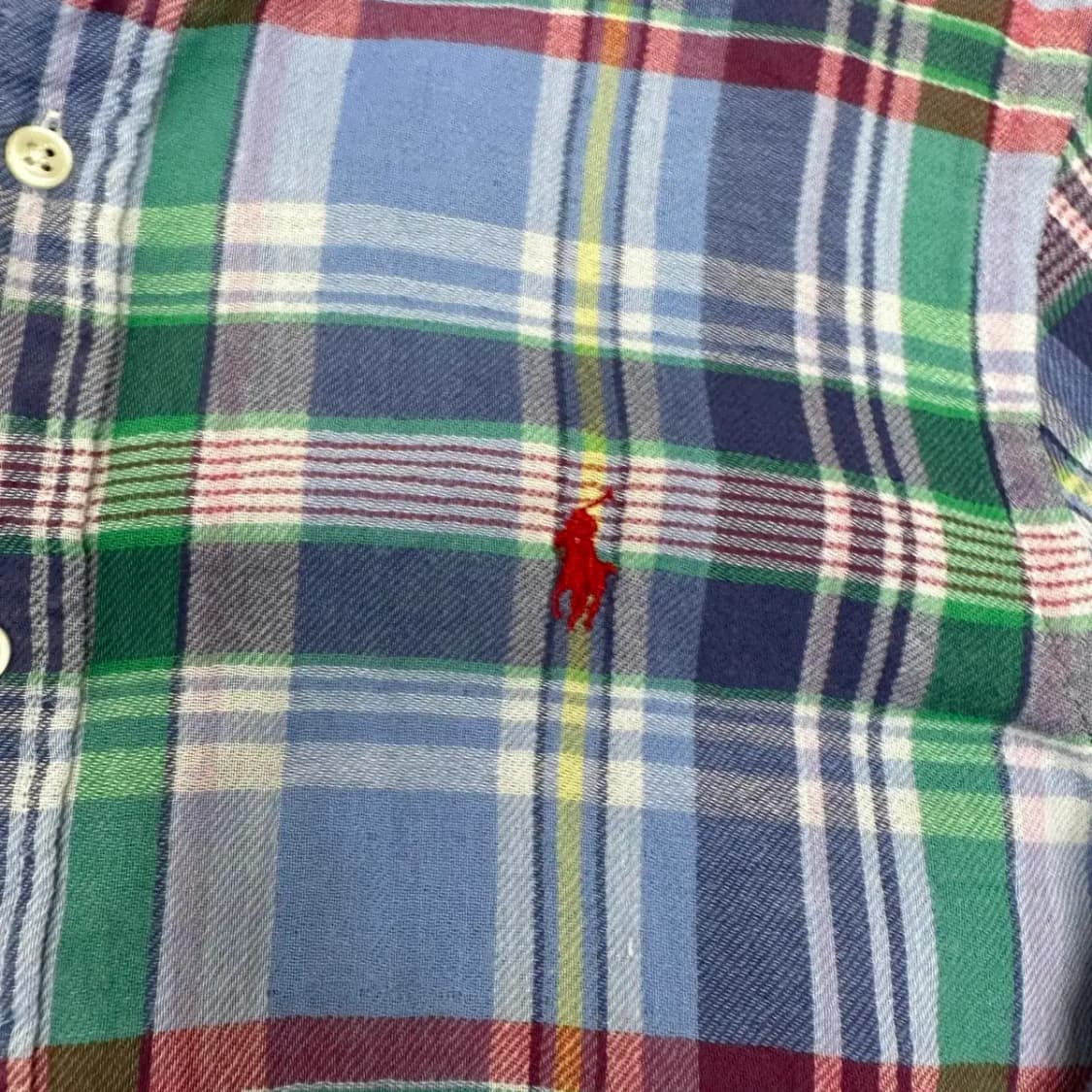 폴로 신형 슬림핏 체크남방 S 상품이미지3