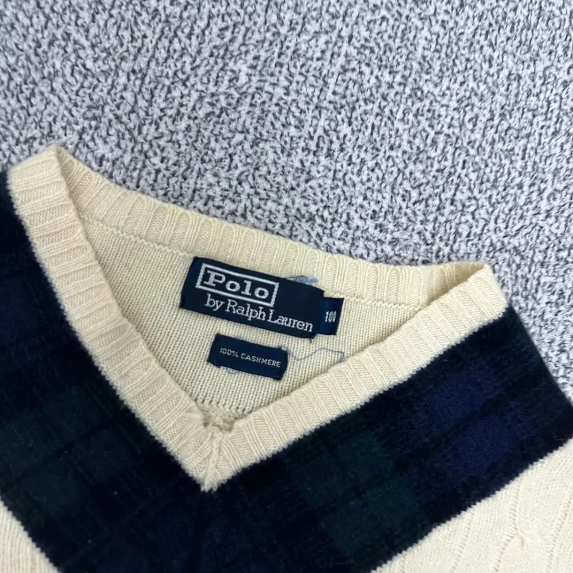 폴로 캐시미어 크리켓 니트 100 상품이미지2