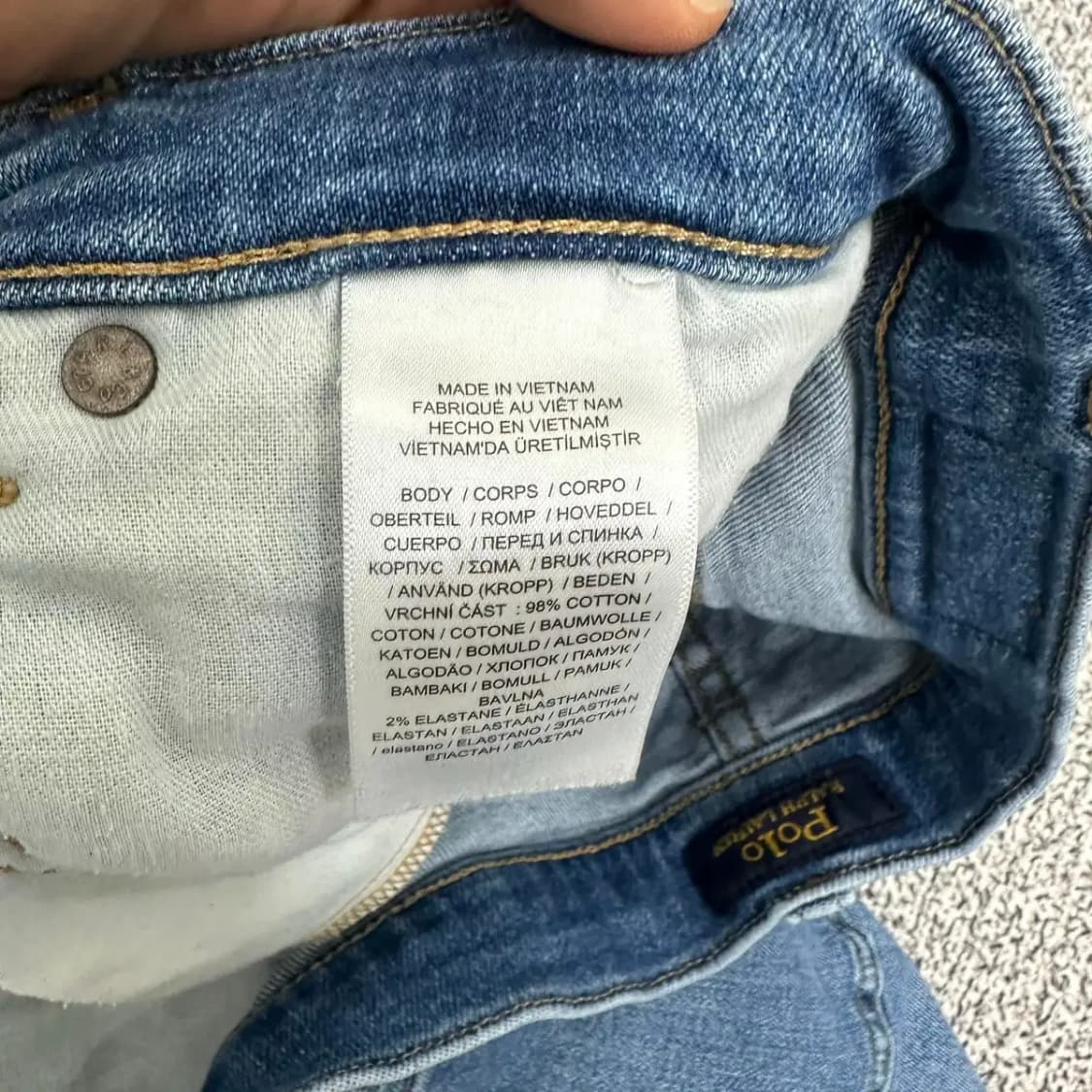 폴로 배기핏 데님팬츠 상품이미지3