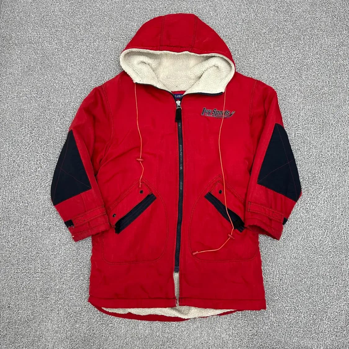 빈티지 롱 플리스 양털 점퍼 100 상품이미지1