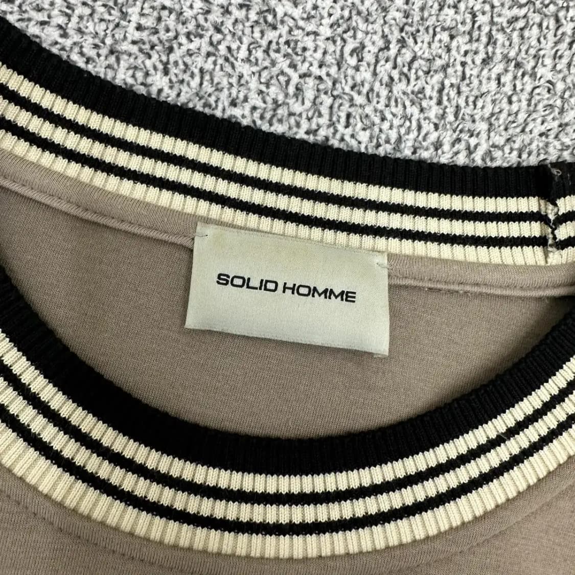 솔리드옴므 17ss 네오프렌 맨투맨 100 상품이미지2