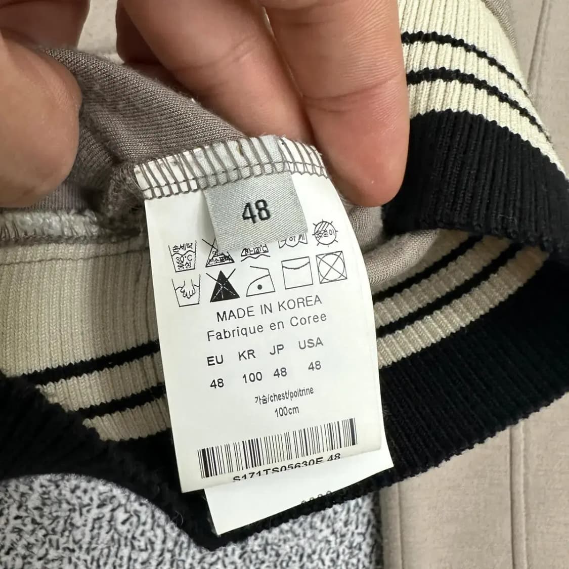 솔리드옴므 17ss 네오프렌 맨투맨 100 상품이미지3