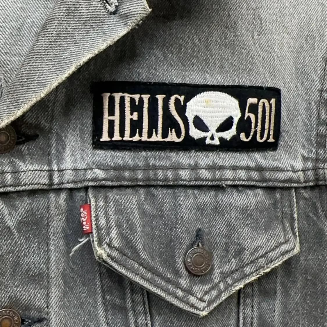 리바이스 패치 데님 베스트 44 상품이미지4