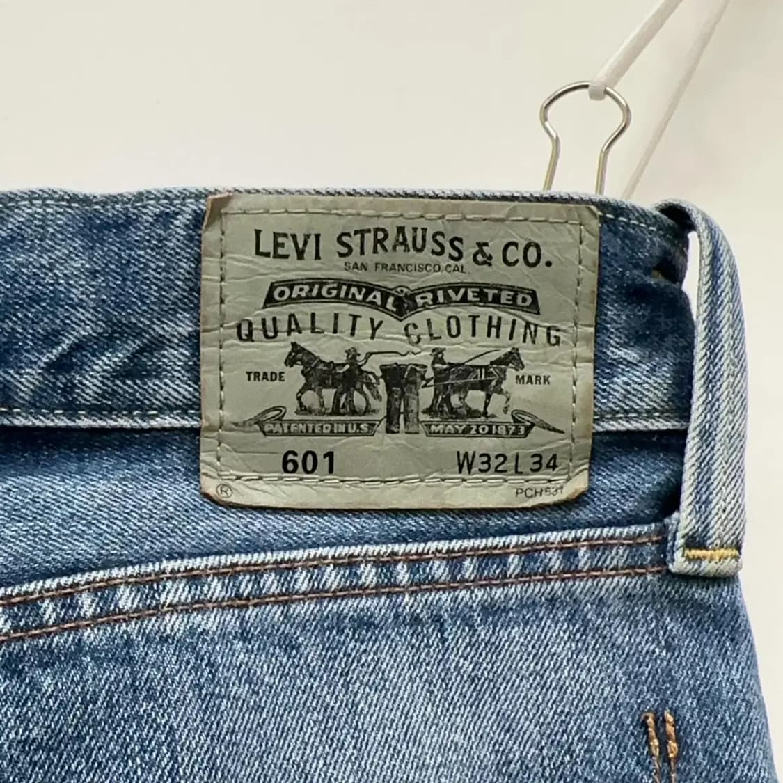 리바이스 블루 청바지 601 32 34 상품이미지3