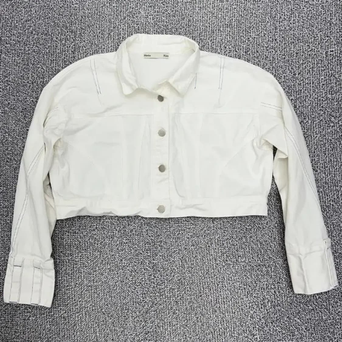 마뗑킴 크롭 화이트 자켓 상품이미지1