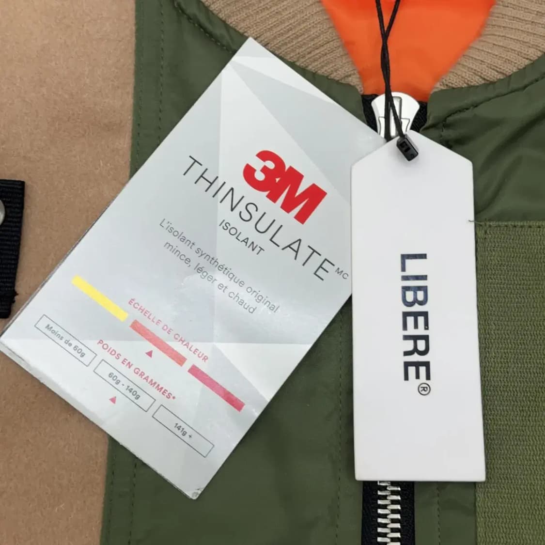 리베레코리아 ma-1 베스트 자켓 S 상품이미지4