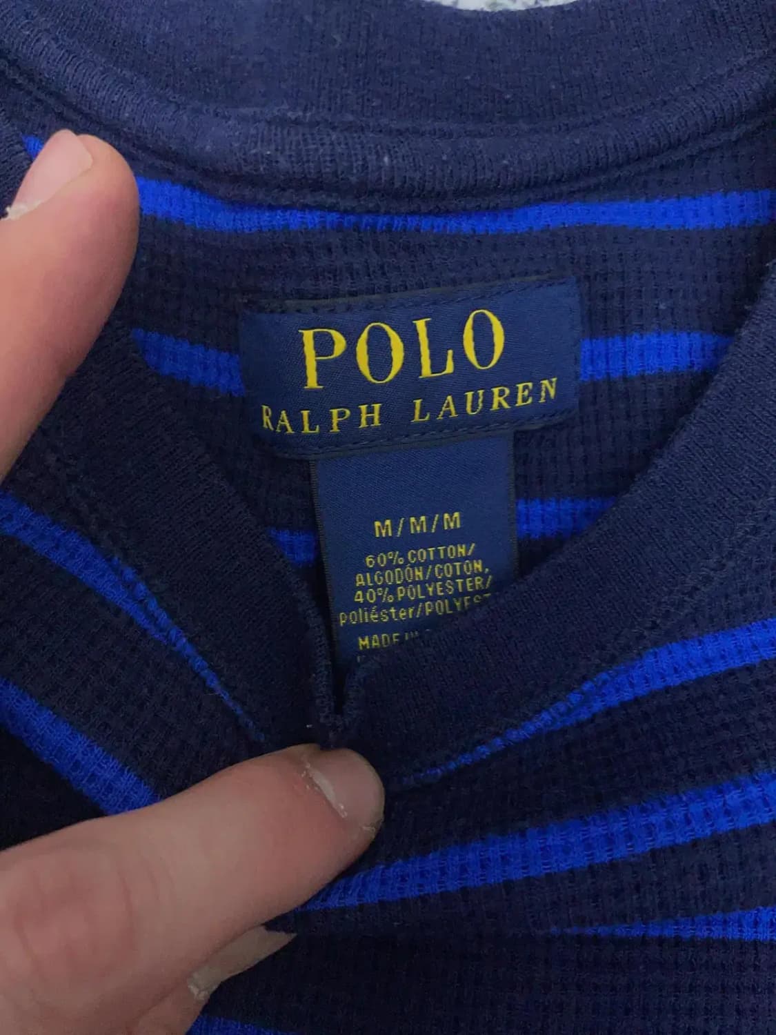 폴로 신형 와플 니트 맨투맨 M 상품이미지4