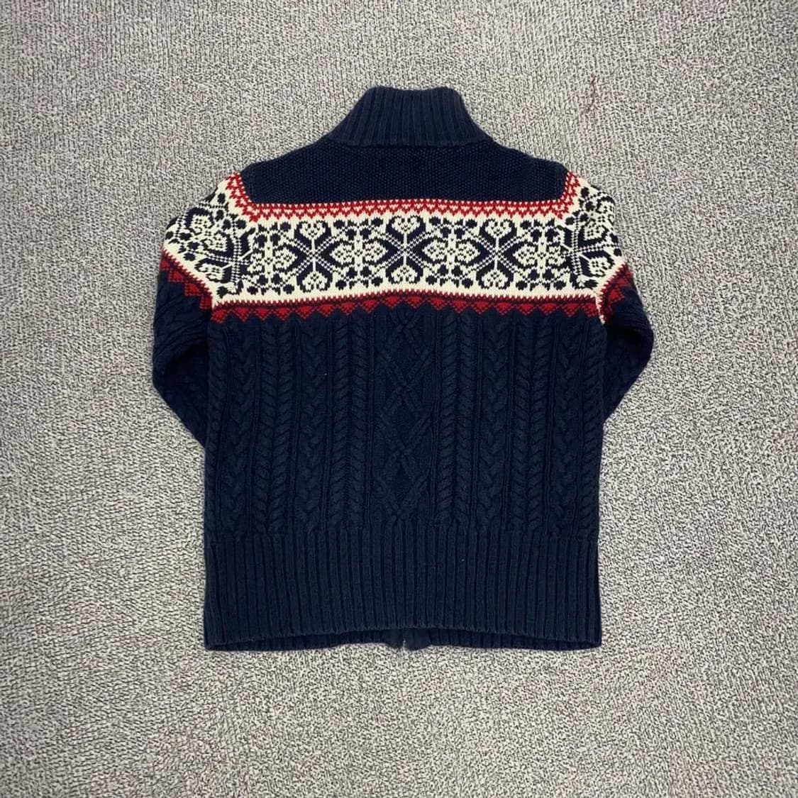 폴로 랄프로렌 패턴 니트 집업 S-M 상품이미지2