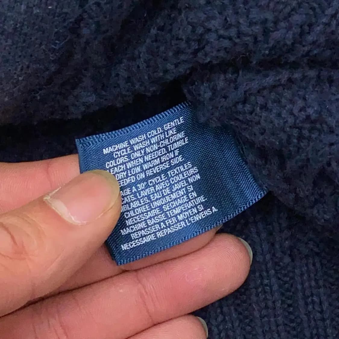 폴로 랄프로렌 패턴 니트 집업 S-M 상품이미지4